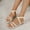 Beige, variant on Gspmoly Slides Women, Women's Fashionable Strap Breathable Spring And Summer New Flat Sandals Shower Slides Beige 40