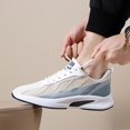 thumbnail image 7 of NOKIO Men's Fashion Sneakers Lightweight Breathable Knit Walking Shoes with Soft Insole and Durab𝗅e Sole, Versatile 𝖫a𝖼e Up Casual Running Shoes for Gym Training Workout, Daily Sport Wear, 7 of 7