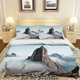 thumbnail image 2 of 3D Sky Snow Mountain Paisaje Funda de edredón Set Ropa de cama Set Funda de edredón, 2 of 3