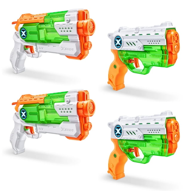 Pistola de agua ZURU X-Shot Nano Fast Fill (paquete de 2) + Micro Fast Fill (paquete de 2)