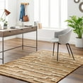 thumbnail image 4 of Hauteloom Miya Jute Living Room, Bedroom Area Rug - Bohemian, Transitional - High Pile - Tan, Walnut, Dark Brown - 2' x 3', 4 of 6
