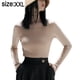 thumbnail image 2 of Camisetas de manga larga con cuello alto para mujer, suéteres casuales ajustados, camisetas con capas, 2 of 5