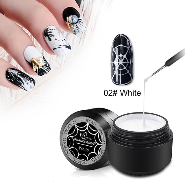 Fiudx Pegamento para Decoración de Uñas, Adhesivo Superelástico para Pintar, Gel Versátil para Diseños Diy, Fórmula Luminosa de Secado Rápido, Crea Diseños de Uñas Personalizados, Uso Profesional o A