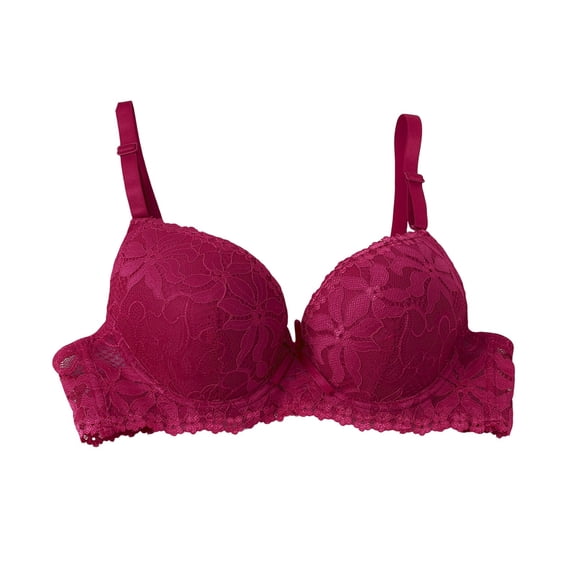 SCSAlgin Women's Everyday Bra Classic Push Up Underwire Everyday Soft Lace Padded Bras
