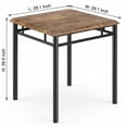 thumbnail image 2 of QinaQin Dining Table Set for 2, Small Farmhouse Kitchen Table with Upholstered Chairs for Apartment, 2 of 6