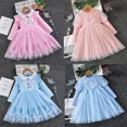 thumbnail image 2 of Disney 2-10Y Frozen Snow Queen Elsa Princesa Vestido Niñas Primavera Otoño Ropa Niños Manga Larga Para Fiesta Infantil Vestido Elsa, 2 of 5