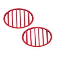 thumbnail image 1 of Oleegame 2PC Grill Kitchenware Silicone Rack Turkey Grill Tray BBQ Grill Mat Kitchen，Dining & Bar Red, 1 of 9
