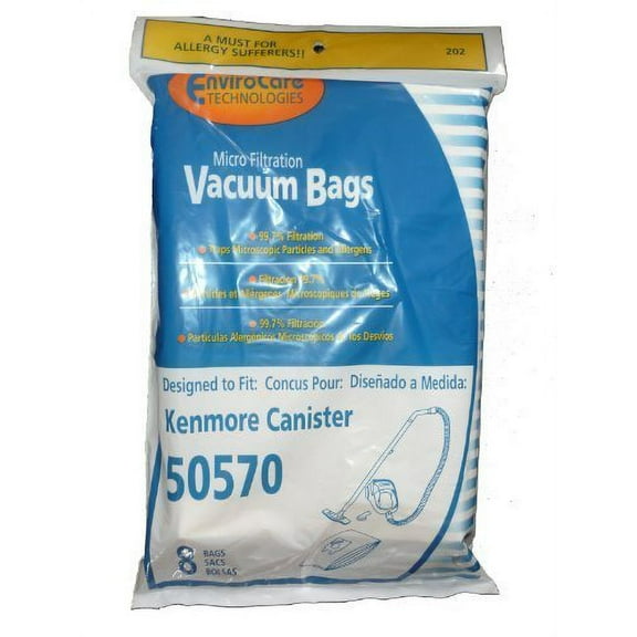 225 Compatible with Kenmore I Ultra Care 50570 Sears Vacuum Bag, Canister Vacuum Cleaners, 60931