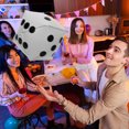 thumbnail image 4 of BRIGHTFUFU 5pcs Globos de dados Decoraciones de la fiesta del casino Casino de aluminio Cube Casino, 4 of 8