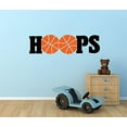 thumbnail image 4 of Bedroom Décor Hoops Basketball Decals Wall Sticker Teen Sports 40x11-inch Black, Orange, 4 of 6