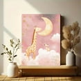 thumbnail image 6 of Cute Giraffe and Baby Giraffe Moon Night Canvas Wall Art， Suitable for Nursery Decor， Bedroom Decor， Living Room Decor， Girl's Room Decor， and Kids' Playroom Decor., 6 of 8