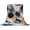 Light Beige Dark Blue Orange, variant on Navy Blue Burnt Orange Throw Blanket for Couch, Soft Lightweight Flannel Fleece Blanket, Retro Abstract Geometric Microfiber Plush All Season Decorative Blankets Gifts for Sofa Office Travel 40"x50"