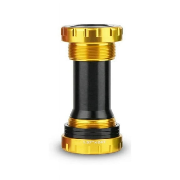 Bicycle Bottom Bracket BB68-73 Central Movement Axis Bearings for Mountain Bike Crankset Shaft Gold