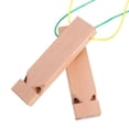 thumbnail image 2 of Miangastore 2pcs Wooden Train Whistle Toys Wooden Whistles Children Musical Instrument, 2 of 8