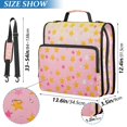 thumbnail image 2 of FORMRS Zipper Binder with Shoulder Strap 2-inch Ring 500 Sheet Capacity File Bag, Gradient Pink Stars, 2 of 5