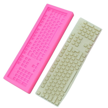 

YANXIAO Keyboard Silicone Fondant Icing Mould Wedding Cake Decoration pink 2023 As Shown - Home Gift