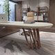 thumbnail image 3 of Luxury solid wood office boss desk high-end new Chinese large desk creative modern president desk simple My Lux Decor Round, 3 of 7