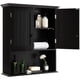 thumbnail image 1 of Mueble de baño montado en la pared COSTWAY con puertas dobles, negro, 1 of 9