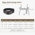 thumbnail image 5 of XIATIAN Reversible Kids Belts for Boys - Black and Brown Leather Belt for School Uniform Casual Jeans, 5 of 8