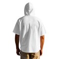 thumbnail image 4 of pstuiky camisetas de manga corta para hombre, Camisa blusa informal de color liso con botones, cuello alto, manga corta y bolsillos para hombre camisetas de hombre m, 4 of 9