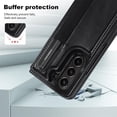 thumbnail image 6 of for Samsung Galaxy Z Fold5 Wallet Case with S Pen Holder, Double Magnetic Clasp with Kickstand Phone Case Cover with ID Card Slots for Samsung Galaxy Z Fold 5 SKB Black, 6 of 18