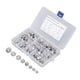 thumbnail image 3 of Kit surtido de tuercas hexagonales de 80 piezas, tuercas de seguridad de acero inoxidable 304 con inserto de nailon, 8 especificaciones, 3 of 8