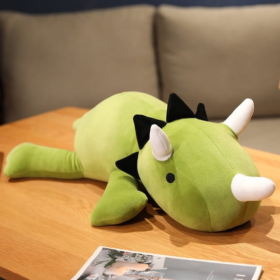 Fmbmuo Large Dinosaurs Stuffed Animals Ultrasoft Cute Weighted Plushie for Anxiety 18 Inch Plush Pillows Toys for Girls,Boys,Adults Birthday Gifts,Green