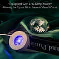 thumbnail image 4 of Bola de cristal IFOLAINA Butterfly 3D de 60 mm con luz multicolor, 4 of 7