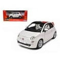 thumbnail image 2 of 2009 Fiat 500 C Cabriolet Red 1/24 Diecast Model Car by BBurago, 2 of 2