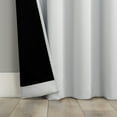 thumbnail image 5 of Sun Zero Malmo 1-Piece Theater Grade Extreme 100% Blackout Rod Pocket Curtain Panel, 52"X63", White, 5 of 9