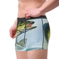 thumbnail image 2 of Bingfone Largemouth Bass jumps out of water Men's Underwear - Casual Stretch Boxer Briefs-Medium, 2 of 5