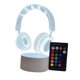 thumbnail image 1 of Auricular de luz nocturna shamjina para amantes de la música, lámpara de 3D con control remoto Blanco Zulema lámpara de escritorio que cambia de color, 1 of 6
