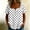 A817 Black, variant on Womens Vintage Polka Dot Pattern Tops Square Neck Short Sleeve Button Front Henley Shirts Casual Summer Lightweight Loose Fit Everyday Basic Work Blouses