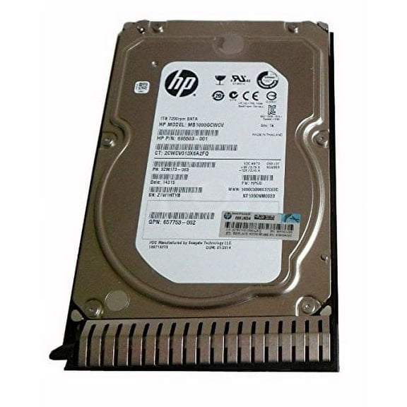 HP 695503-001 HP 1TB 7.2K 6G MDL LFF SATA SC HARD DRIVE