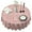 Pink Cow Milk, variant on Gray Cow Grass Pattern Round Tablecloth 60"x60",Wrinkle Wipeable Table Cloth for Kitchen Dining Room Picnic Patio Party