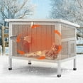 thumbnail image 2 of PETSCOSSET Outdoor Cat House Insulated Feral Cat House with Openable Roof, 2 of 9