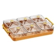 thumbnail image 4 of Rongfmy Compartment Serving Tray with Lid Appetizer Dessert Tray for Holiday Desktop 6 Compartments, 4 of 9