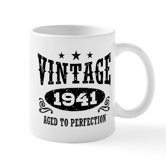 CafePress - Vintage 1941 Mug - 11 oz Ceramic Mug - Novelty Coffee Tea Cup