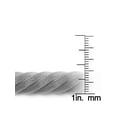thumbnail image 3 of ELYA Polished Twisted Mesh Stainless Steel Necklace (14mm) - 18", 3 of 4