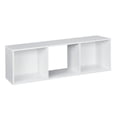 thumbnail image 4 of Closetmaid Cubeicals 3 Cube Storage Shelf Organizer Bookshelf - Vertical Or Horizontal  Easy Assembly Wood White Finish, 4 of 9