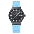 thumbnail image 1 of Reloj Glock Precision para hombre con carcasa de titanio negra y correa azul, 1 of 1