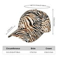 thumbnail image 2 of Sigee Watercolor Zebra for Fashionable curved brim baseball cap for Men Women Curly Hair Ponytail Hat for Outdoor Sports, 2 of 6