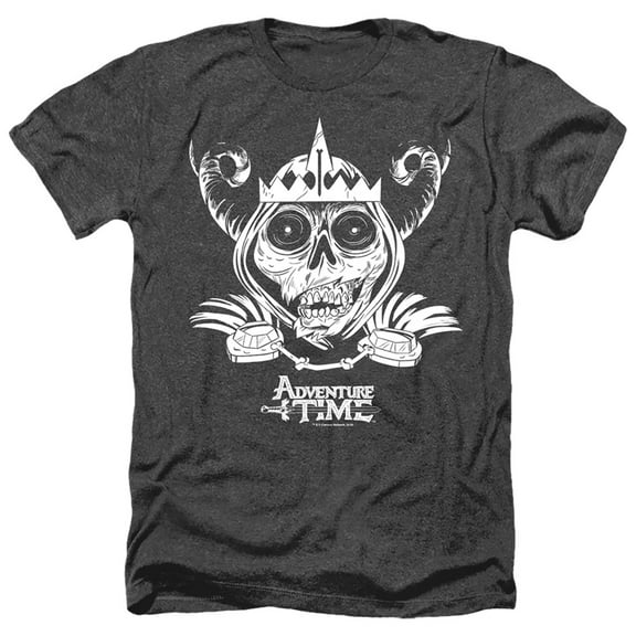 Men's Adventure Time Skull Face T-shirt X-Large Black