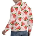 thumbnail image 6 of Daiia Hand Drawn Watermelon for Men's Fashion Hoodies & Sweatshirts with Kangaroo Pocket Hooded Sweatshirt Breathable & Moisture Wicking-X-Large, 6 of 7