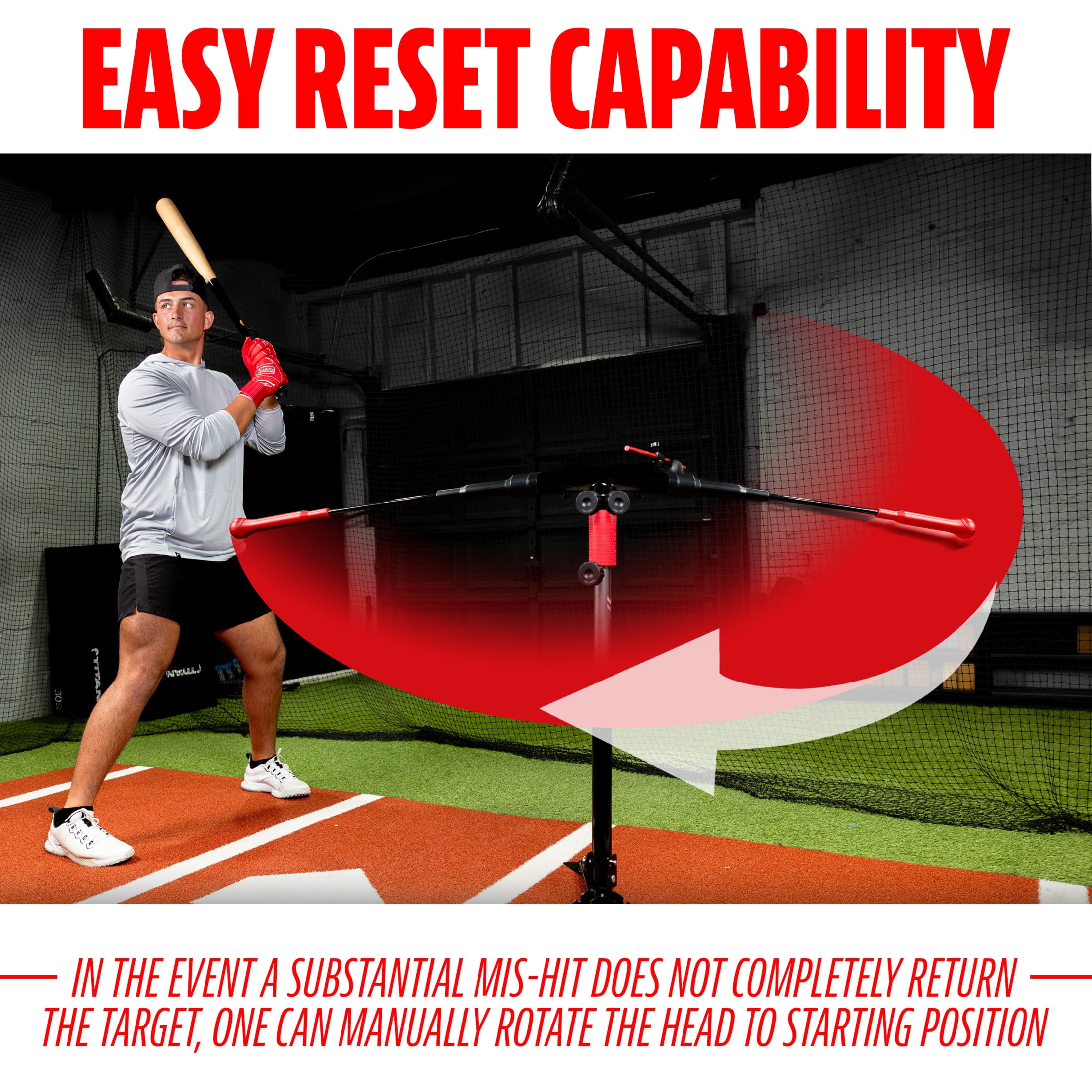 Franklin Sports Swing Station Baseball + Softball Hitting Trainer