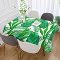 thumbnail image 5 of Tropical Palm Leaves Rectangle Tablecloth, Dust Proof Anti Wrinkle Wipeable Table Cloth Tabletop foration of Dinner Kitchen Wedding Holiday Party 60"x108" Decor Gift, 5 of 7