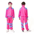 thumbnail image 5 of Disfraz de hippie de fantasía de los años 80 y 90 para niños, disfraz de fiesta de discoteca, ropa de carnaval para niños y niñas, ropa de rock vintage de hip-hop, 5 of 5