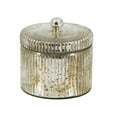 thumbnail image 2 of A&B Home  Silver Mercury Glass Jar Earl Grey Scented Soy Wax Candle, 2 of 4