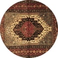 thumbnail image 1 of Ahgly Company Indoor Round Persian Brown Traditional Area Rugs, 4' Round, 1 of 4