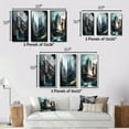 thumbnail image 4 of Designart "Architectural Brilliance Futuristic III" Futuristic Architecture Wall Art Set Of 3 - Grey Futuristic Architecture Canvas Set For Living Room Decor, 4 of 7